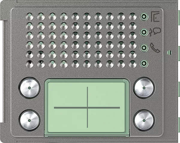 bticino-fa�ade sfera robur pour module �lectronique audio 4 appels sur 2 rang�es (351185)