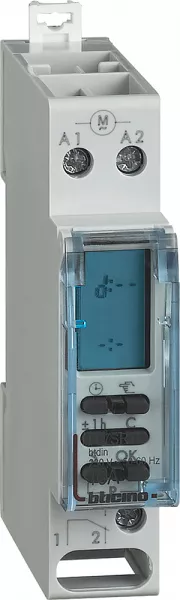 bticino-horloge de programmation avec �lectronique digitale - 1 module din (f67sr11)