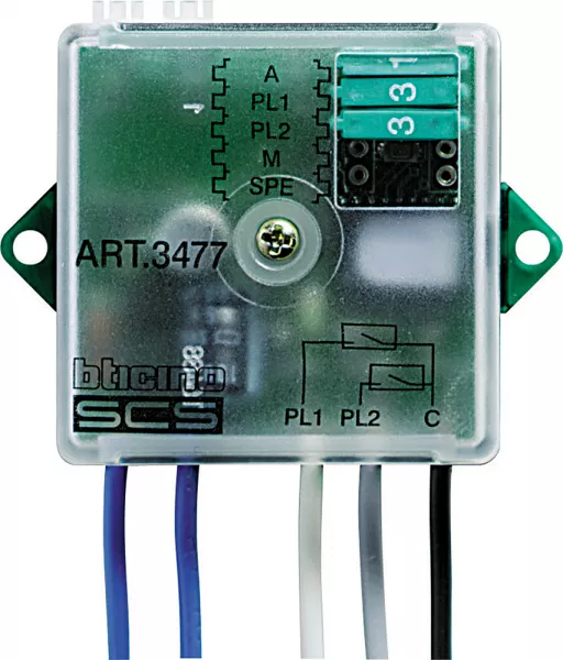 bticino-interface de contact myhome_up 2 contacts module basic (3477)
