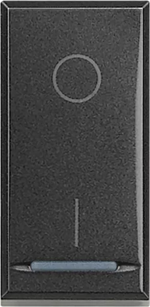 bticino-interrupteur bipolaire 20a axolute - finition anthracite - 1 module (hs4002)