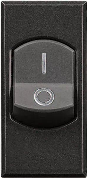 bticino-interrupteur bipolaire 32a axolute - finition anthracite - 1 module (hs4011)