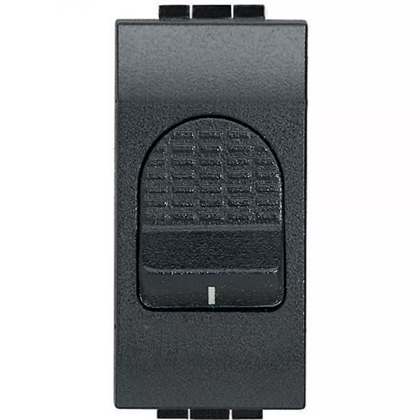 bticino-interrupteur bipolaire livinglight 32a 250v 1 module - anthracite (l4011)