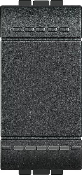 bticino-interrupteur ou va-et-vient � bascule livinglight - anthracite - 1 module (l4003a)