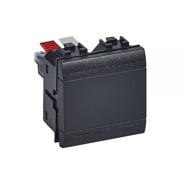 bticino-interrupteur ou va-et-vient � bascule livinglight - anthracite - 2 modules (l4003m2a)