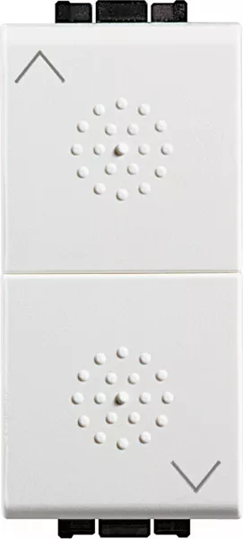 bticino-inverseur � position fixe livinglight pour volet roulant - blanc - 1 module (n4027)