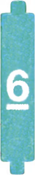 bticino-jeu de 10 cavaliers de configuration pour syst�me bus avec marquage 6 (3501/6)