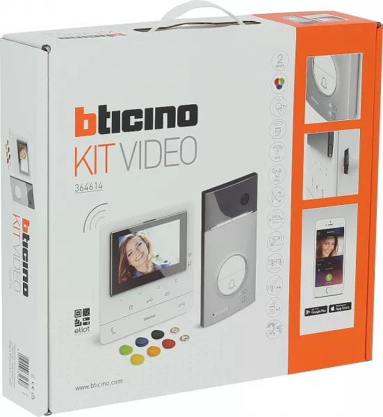bticino-kit villa visiophone classe100x connect� avec contr�le d\'acc�s (bt364614)