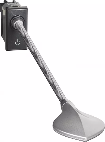 bticino-liseuse orientable axolute 110 lumens - finition anthracite - 1 module (hs4362)