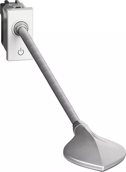 bticino-liseuse orientable axolute 110 lumens - finition white - 1 module (hd4362)