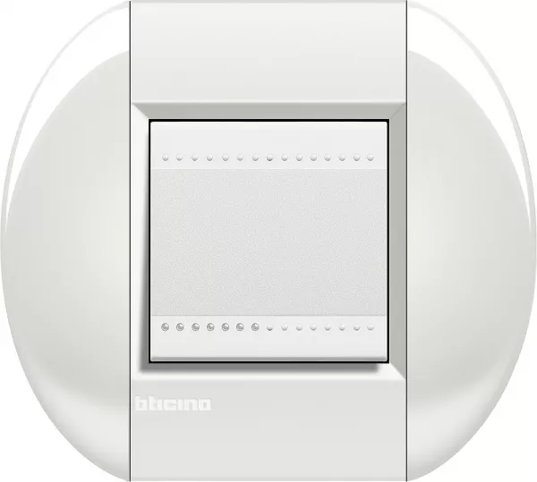 bticino-ll- plaque ronde 2m blanc (lnb4802bi)