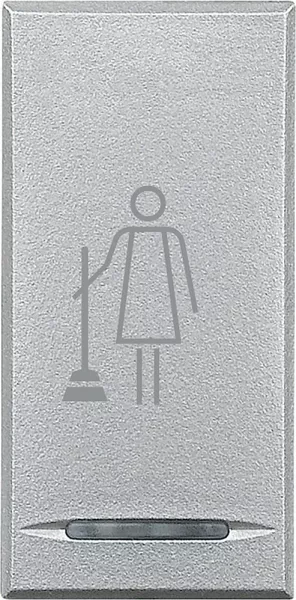 bticino-manette axolute avec symbole faire la chambre 1 module - alu (hc4915mr)