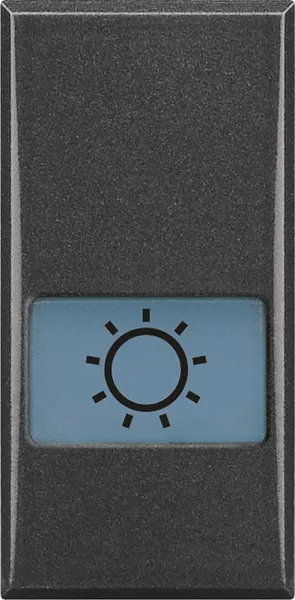 bticino-manette axolute avec symbole lampe 1 module - anthracite (hs4921la)
