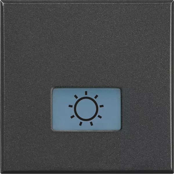 bticino-manette axolute avec symbole lampe 2 modules - anthracite (hs4921/2la)