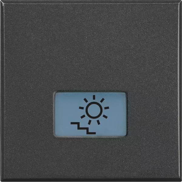 bticino-manette axolute avec symbole lampe et escalier 2 modules - anthracite (hs4921/2lb)