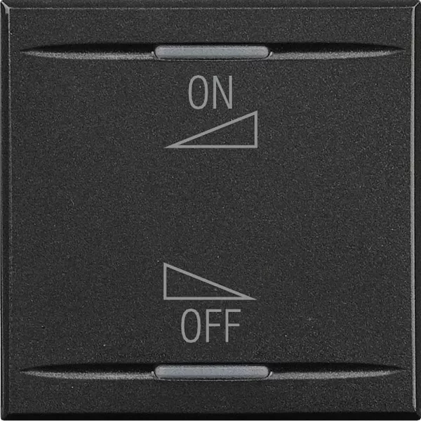bticino-manette axolute bus marquage variation on/off 2 modules - anthracite (hs4911/2ai)