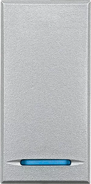 bticino-manette axolute neutre type poussoir 1 module - alu (hc4915)