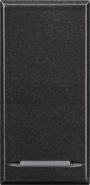 bticino-manette axolute neutre type poussoir 1 module - anthracite (hs4915)