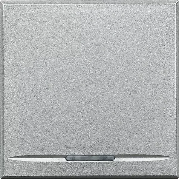 bticino-manette axolute neutre type poussoir 2 modules - alu (hc4915/2)