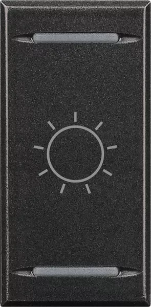 bticino-manette axolute symbole lumi�re type bascule 1 module - anthracite (hs4911ba)