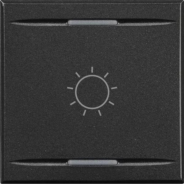 bticino-manette axolute symbole lumi�re type bascule 2 modules - anthracite (hs4911/2ba)