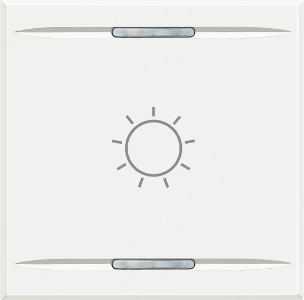 bticino-manette axolute symbole lumi�re type bascule 2 modules - white (hd4911m2ba)