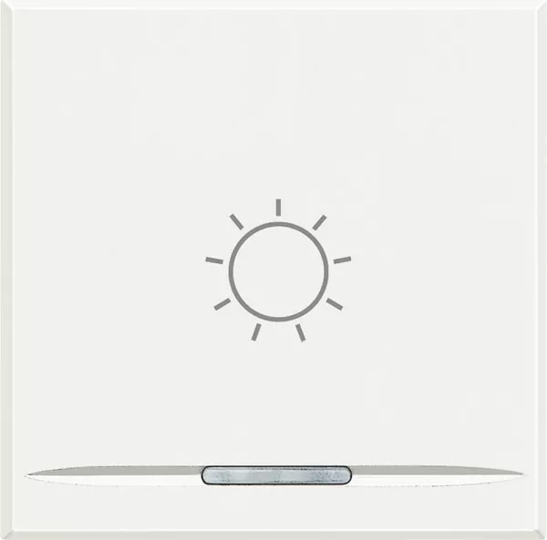 bticino-manette axolute symbole lumi�re type poussoir 2 modules - white (hd4915m2ba)