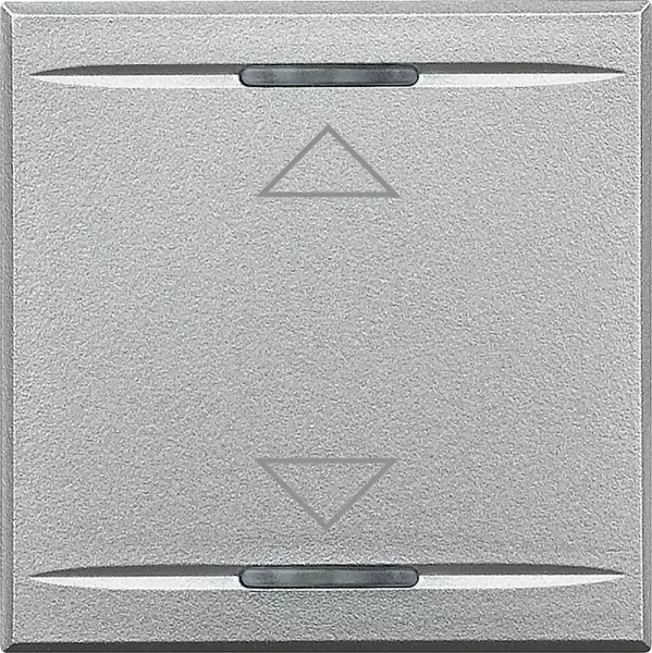 bticino-manette axolute symbole mont�e et descente 2 modules - alu (hc4911/2ah)
