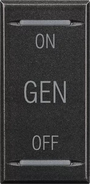 bticino-manette axolute symbole on , off et gen 1 module - anthracite (hs4911af)