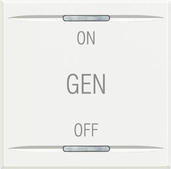 bticino-manette axolute symbole on , off et gen 2 modules - white (hd4911m2af)