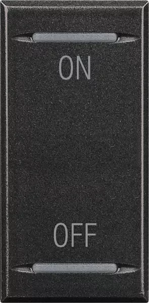 bticino-manette axolute symbole on et off 1 module - anthracite (hs4911ag)