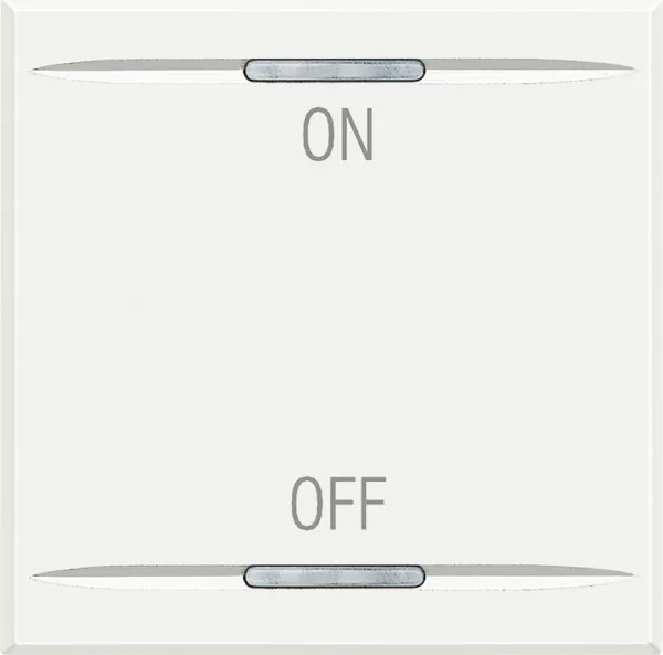 bticino-manette axolute symbole on et off 2 modules - white (hd4911m2ag)