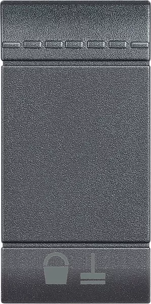 bticino-manette livinglight avec symbole faire la chambre 1 module - anthracite (l4915mr)