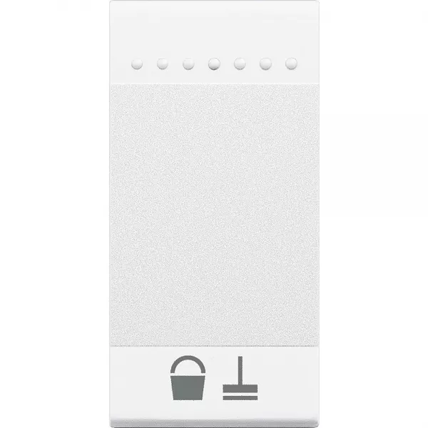 bticino-manette livinglight avec symbole faire la chambre 1 module - blanc (n4915mr)