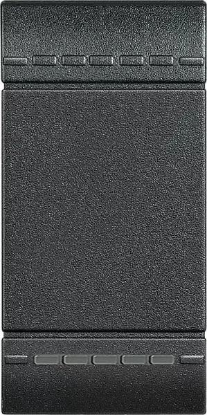 bticino-manette livinglight neutre type poussoir 1 module - anthracite (l4915n)