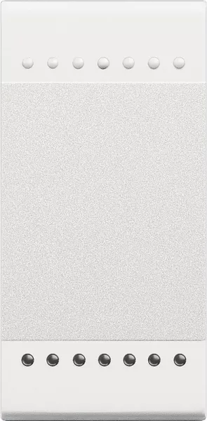 bticino-manette livinglight neutre type poussoir 1 module - blanc (n4915ln)