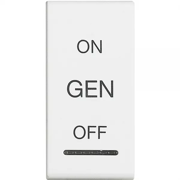 bticino-manette livinglight symbole on , off et gen 1 module - blanc (n4911afn)