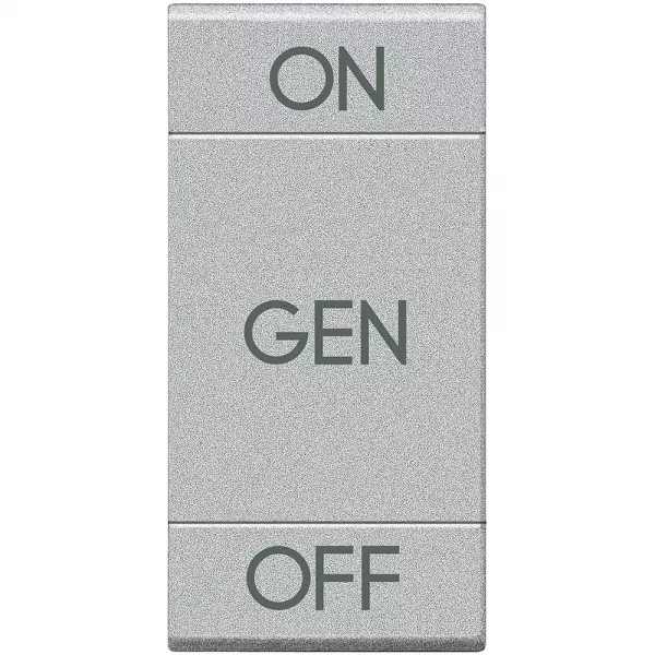 bticino-manette livinglight symbole on , off et gen 1 module - tech (nt4911afn)