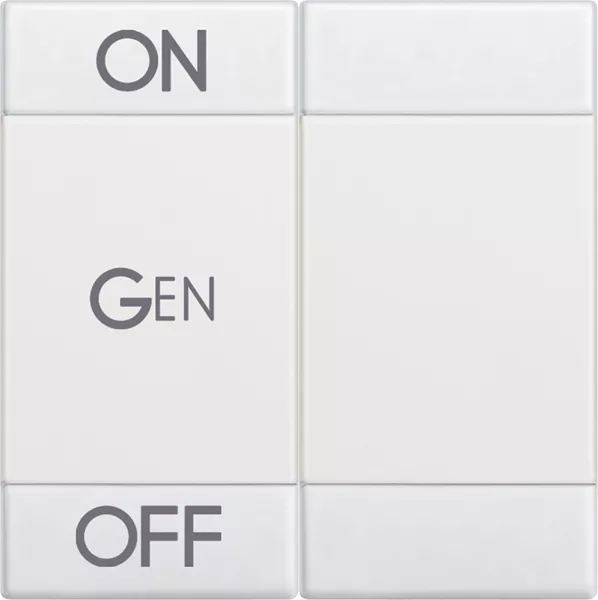 bticino-manette livinglight symbole on , off et gen 2 modules - blanc (n4911m2afn)