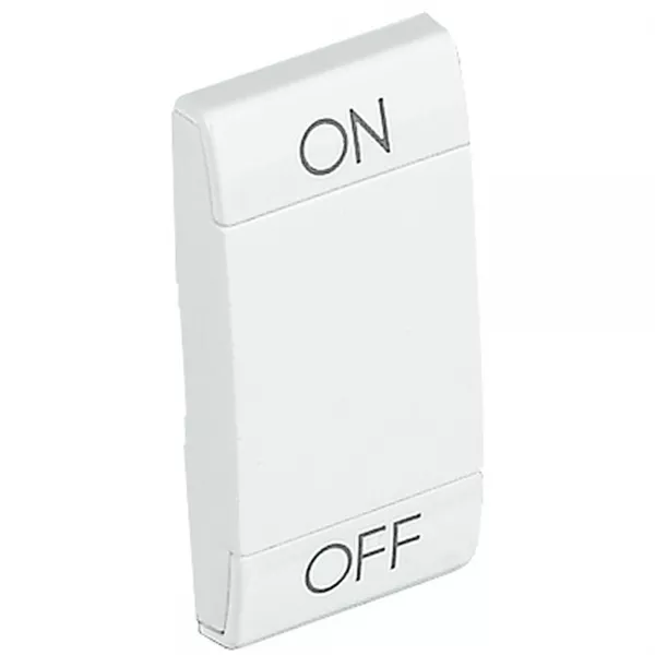 bticino-manette livinglight symbole on et off 1 module - blanc (n4911agn)