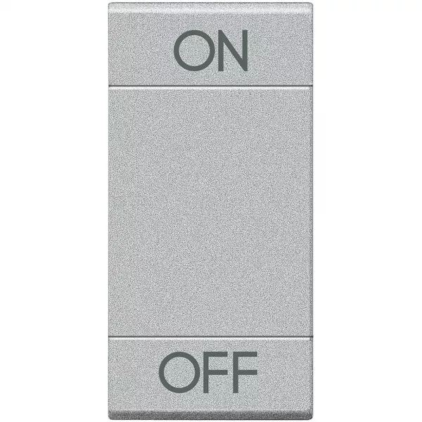 bticino-manette livinglight symbole on et off 1 module - tech (nt4911agn)