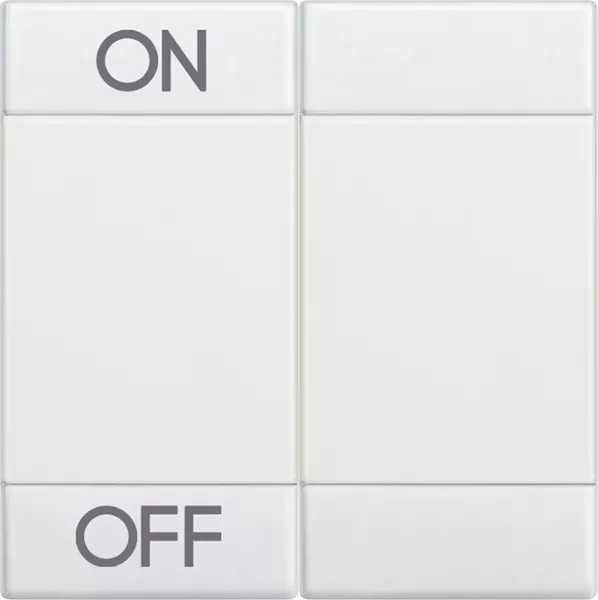 bticino-manette livinglight symbole on et off 2 modules - blanc (n4911m2agn)