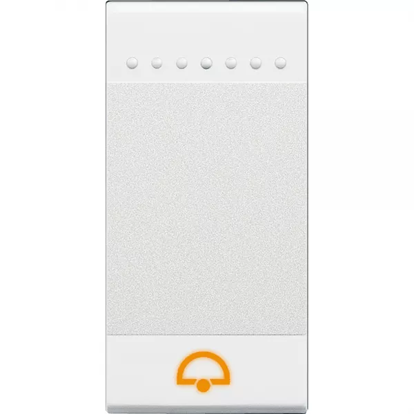 bticino-manette livinglight symbole sonnette 1 module - blanc (n4915dn)