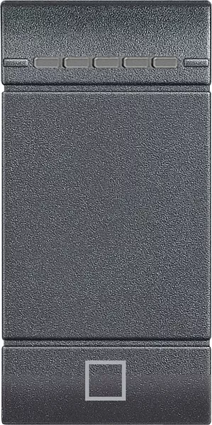 bticino-manette livinglight symbole stop 1 module - anthracite (l4915aen)
