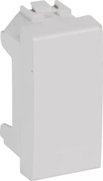 bticino-obturateur avec bornes de repiquage livinglight - blanc - 2 modules (n4952)