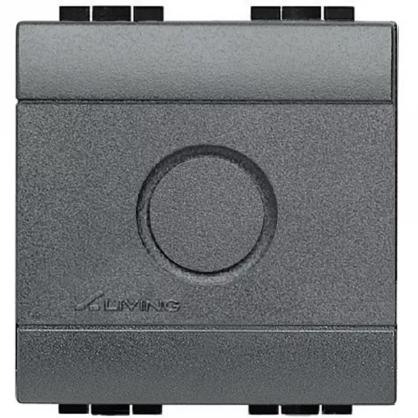 bticino-obturateur avec empreinte d�fon�able livinglight - anthracite - 2 modules (l4951)