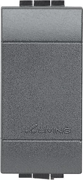 bticino-obturateur simple livinglight - anthracite - 1 module (l4950)