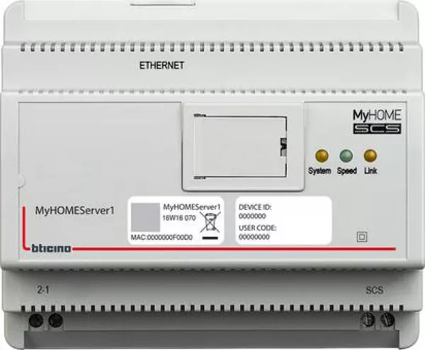 bticino-passerelle de programmation modulaire myhome - 6 modules (btmyhomeserver1)