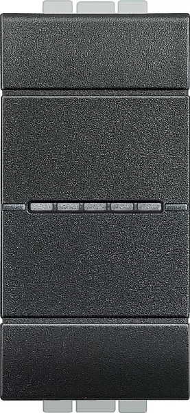 bticino-permutateur livinglight 16ax 250v~ � bornes � vis - anthracite - 1 module (l4054)