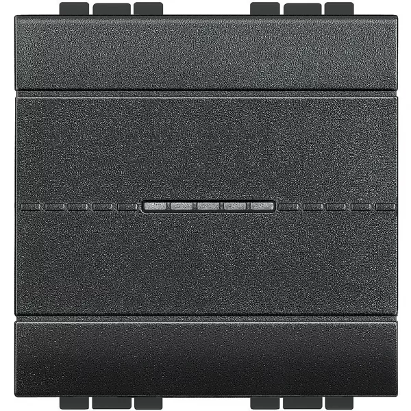 bticino-permutateur livinglight 16ax 250v~ � bornes � vis - anthracite - 2 modules (l4054m2)