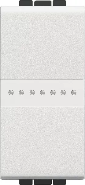 bticino-permutateur livinglight 16ax 250v~ � bornes � vis - blanc - 1 module (n4054)